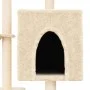 Katzenkratzbaum mit Sisalstangen in Cremefarbe, 117 cm. von , Katzenmöbel - Ref: Foro24-172118, Preis: 56,88 €, Rabatt: %