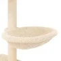 Katzenkratzbaum mit Sisalstangen in Cremefarbe, 117 cm. von , Katzenmöbel - Ref: Foro24-172118, Preis: 56,88 €, Rabatt: %