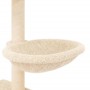 Rascador para gatos con postes de sisal color crema 117 cm by , Cat furniture - Ref: Foro24-172118, Price: 57,91 €, Discount: %
