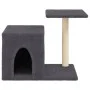 Kratzbaum für Katzen mit dunkelgrauen Sisalstangen 50,5 cm von , Katzenmöbel - Ref: Foro24-172126, Preis: 32,17 €, Rabatt: %
