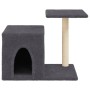 Kratzbaum für Katzen mit dunkelgrauen Sisalstangen 50,5 cm von , Katzenmöbel - Ref: Foro24-172126, Preis: 32,69 €, Rabatt: %