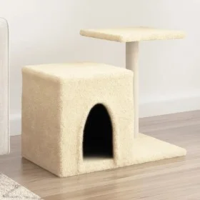 Rascador para gatos con postes de sisal color crema 50,5 cm by , Cat furniture - Ref: Foro24-172124, Price: 31,84 €, Discount: %
