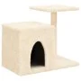 Katzenkratzbaum mit Sisalstangen in Cremefarbe, 50,5 cm. von , Katzenmöbel - Ref: Foro24-172124, Preis: 31,94 €, Rabatt: %