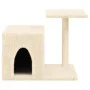 Rascador para gatos con postes de sisal color crema 50,5 cm de , Mobiliario para gatos - Ref: Foro24-172124, Precio: 31,94 €,...