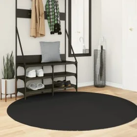 Kurzer weicher waschbarer Teppich HUARTE in Schwarz Ø 160 cm von , Teppiche - Ref: Foro24-375125, Preis: 80,69 €, Rabatt: %