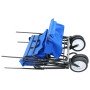 Carrito de mano plegable de acero con capota azul en Carretillas de carga | Comprar online en Foro24
