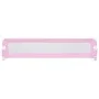 Pink polyester child bed safety rail 180x42 cm by vidaXL, Safety railings - Ref: Foro24-10171, Price: 34,22 €, Discount: %