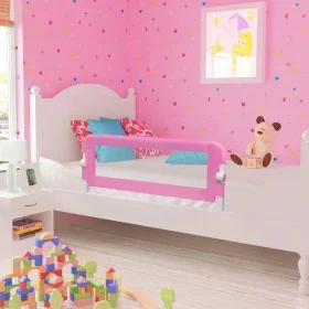 Child's bed safety rail, pink polyester, 120x42 cm. by vidaXL, Safety railings - Ref: Foro24-10170, Price: 38,41 €, Discount: %