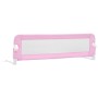 Barandilla de seguridad cama de niño poliéster rosa 120x42 cm de vidaXL, Barandillas de seguridad - Ref: Foro24-10170, Precio...