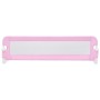 Barandilla de seguridad cama de niño poliéster rosa 120x42 cm de vidaXL, Barandillas de seguridad - Ref: Foro24-10170, Precio...