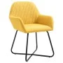 Sillas de comedor 2 unidades tela amarillo de vidaXL, Sillas de comedor - Ref: Foro24-249814, Precio: 160,30 €, Descuento: %