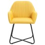 Esszimmerstühle 2 Einheiten, gelber Stoff von vidaXL, Essstühle - Ref: Foro24-249814, Preis: 162,21 €, Rabatt: %