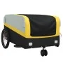 Remolque para bicicleta hierro negro y amarillo 45 kg de , Remolques para bicicletas - Ref: Foro24-94064, Precio: 83,31 €, De...