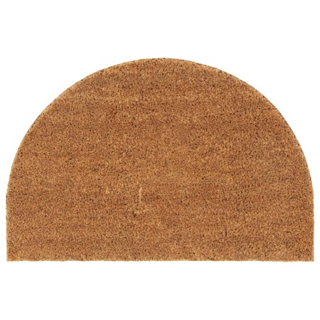 Felpudo semicircular de fibra de coco natural 40x60 cm de , Felpudos - Ref: Foro24-155560, Precio: 29,17 €, Descuento: %