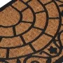 Felpudo semicircular de goma y fibra de coco 45x75 cm by , Doormats - Ref: Foro24-155884, Price: 22,18 €, Discount: %