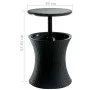 Keter Rattan anthracite refrigerator bar table 203835 by , Refrigerators - Ref: Foro24-404260, Price: 99,29 €, Discount: %