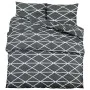 Graues Bettbezug-Set aus Baumwolle, 200 x 200 cm von , Bettbezüge - Ref: Foro24-136056, Preis: 24,89 €, Rabatt: %