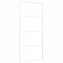 ESG-Schiebetür aus weißem Glas und Aluminium, 90 x 205 cm von , Türen für zu Hause - Ref: Foro24-151685, Preis: 189,86 €, Rab...