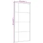ESG-Schiebetür aus weißem Glas und Aluminium, 90 x 205 cm von , Türen für zu Hause - Ref: Foro24-151685, Preis: 189,86 €, Rab...