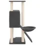 Katzenkratzbaum mit dunkelgrauen Sisalstämmen, 96 cm von , Katzenmöbel - Ref: Foro24-171647, Preis: 45,41 €, Rabatt: %