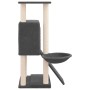 Katzenkratzbaum mit dunkelgrauen Sisalstämmen, 96 cm von , Katzenmöbel - Ref: Foro24-171647, Preis: 39,41 €, Rabatt: %