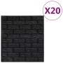 Papel pintado autoadhesivo ladrillos 3D 20 unidades negro de , Papel pintado - Ref: Foro24-150725, Precio: 58,50 €, Descuento: %