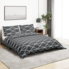 Graues Bettbezug-Set aus Baumwolle, 260 x 220 cm von , Bettbezüge - Ref: Foro24-136061, Preis: 27,16 €, Rabatt: %