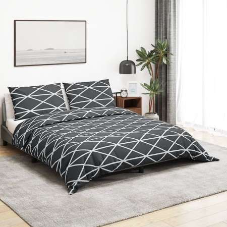 Graues Bettbezug-Set aus Baumwolle, 260 x 220 cm von , Bettbezüge - Ref: Foro24-136061, Preis: 27,64 €, Rabatt: %