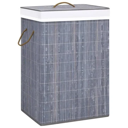 Bambus-Wäschekorb 2-teilig grau 72 l von , Wäschekörbe - Ref: Foro24-320741, Preis: 27,90 €, Rabatt: %