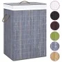 Bambus-Wäschekorb 2-teilig grau 72 l von , Wäschekörbe - Ref: Foro24-320741, Preis: 27,90 €, Rabatt: %