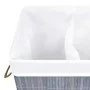 Bambus-Wäschekorb 2-teilig grau 72 l von , Wäschekörbe - Ref: Foro24-320741, Preis: 27,90 €, Rabatt: %