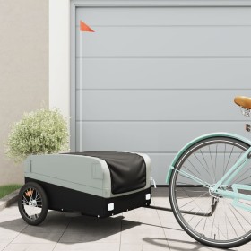 Fahrradanhänger aus schwarzem und grauem Eisen, 45 kg von , Fahrradanhänger - Ref: Foro24-94042, Preis: 89,82 €, Rabatt: %
