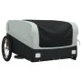 Black and gray iron bicycle trailer 45 kg by , Bicycle trailers - Ref: Foro24-94042, Price: 88,27 €, Discount: %