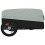 Black and gray iron bicycle trailer 45 kg by , Bicycle trailers - Ref: Foro24-94042, Price: 88,27 €, Discount: %