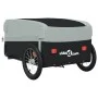 Black and gray iron bicycle trailer 45 kg by , Bicycle trailers - Ref: Foro24-94042, Price: 88,27 €, Discount: %