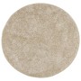 ISTAN beige Langhaar-Teppich in glänzender Optik, Ø 100 cm von , Teppiche - Ref: Foro24-375658, Preis: 32,68 €, Rabatt: %