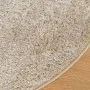 ISTAN beige Langhaar-Teppich in glänzender Optik, Ø 100 cm von , Teppiche - Ref: Foro24-375658, Preis: 32,27 €, Rabatt: %
