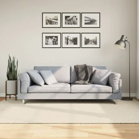 ISTAN cremefarbener Langhaar-Teppich in glänzender Optik, 160 x 230 cm von , Teppiche - Ref: Foro24-375666, Preis: 70,80 €, R...