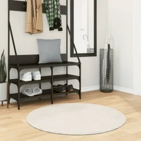 ISTAN shiny look long pile rug cream Ø 100 cm by , Rugs - Ref: Foro24-375670, Price: 27,70 €, Discount: %
