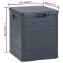 Garten-Aufbewahrungsbox 90 L anthrazitgrau von vidaXL, Aufbewahrungsboxen für den Außenbereich - Ref: Foro24-45684, Preis: 47...