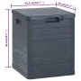 Garten-Aufbewahrungsbox 90 L anthrazitgrau von vidaXL, Aufbewahrungsboxen für den Außenbereich - Ref: Foro24-45684, Preis: 45...