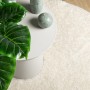 ISTAN shiny look long pile rug cream Ø 100 cm by , Rugs - Ref: Foro24-375670, Price: 28,05 €, Discount: %