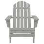Silla de jardín de madera gris
