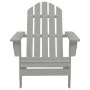 Silla de jardín de madera gris de vidaXL, Sillas de jardín - Ref: Foro24-45702, Precio: 94,68 €, Descuento: %