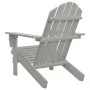 Silla de jardín de madera gris de vidaXL, Sillas de jardín - Ref: Foro24-45702, Precio: 94,68 €, Descuento: %