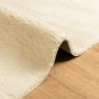 Alfombra de pelo corto suave lavable HUARTE crema 80x150 cm de , Alfombras - Ref: Foro24-375033, Precio: 32,14 €, Descuento: %