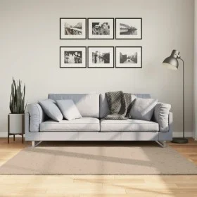 Alfombra de pelo corto suave lavable HUARTE arena 160x160 cm de , Alfombras - Ref: Foro24-375059, Precio: 84,60 €, Descuento: %