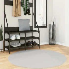 Alfombra de pelo corto suave lavable HUARTE gris Ø 120 cm de , Alfombras - Ref: Foro24-375086, Precio: 49,96 €, Descuento: %