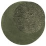 HUARTE waldgrüner weicher waschbarer Kurzflorteppich Ø 80 cm von , Teppiche - Ref: Foro24-375103, Preis: 36,36 €, Rabatt: %