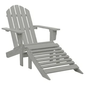 Garden chair with gray wooden ottoman by vidaXL, Garden chairs - Ref: Foro24-45700, Price: 82,01 €, Discount: %